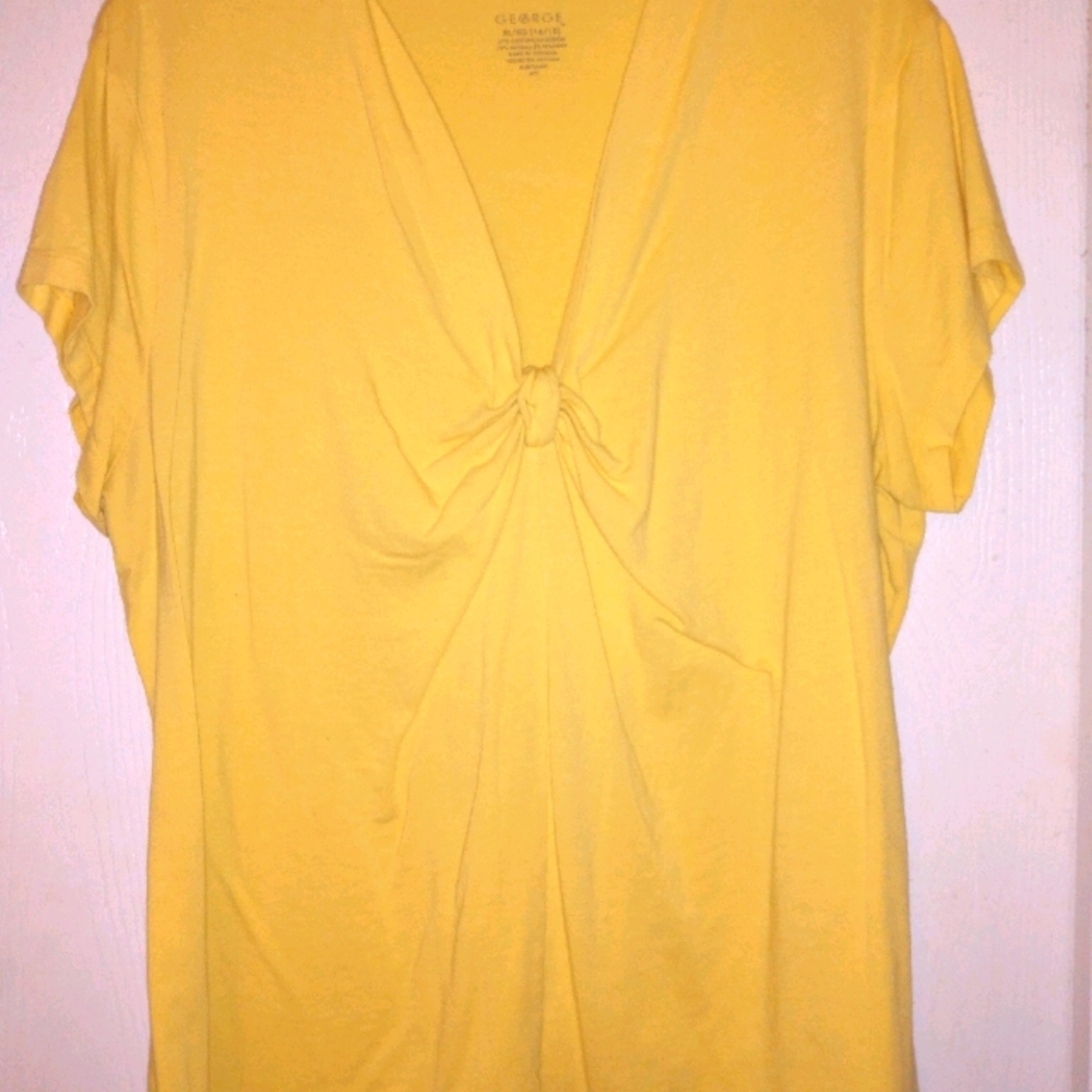Yellow Short Sleeve Top